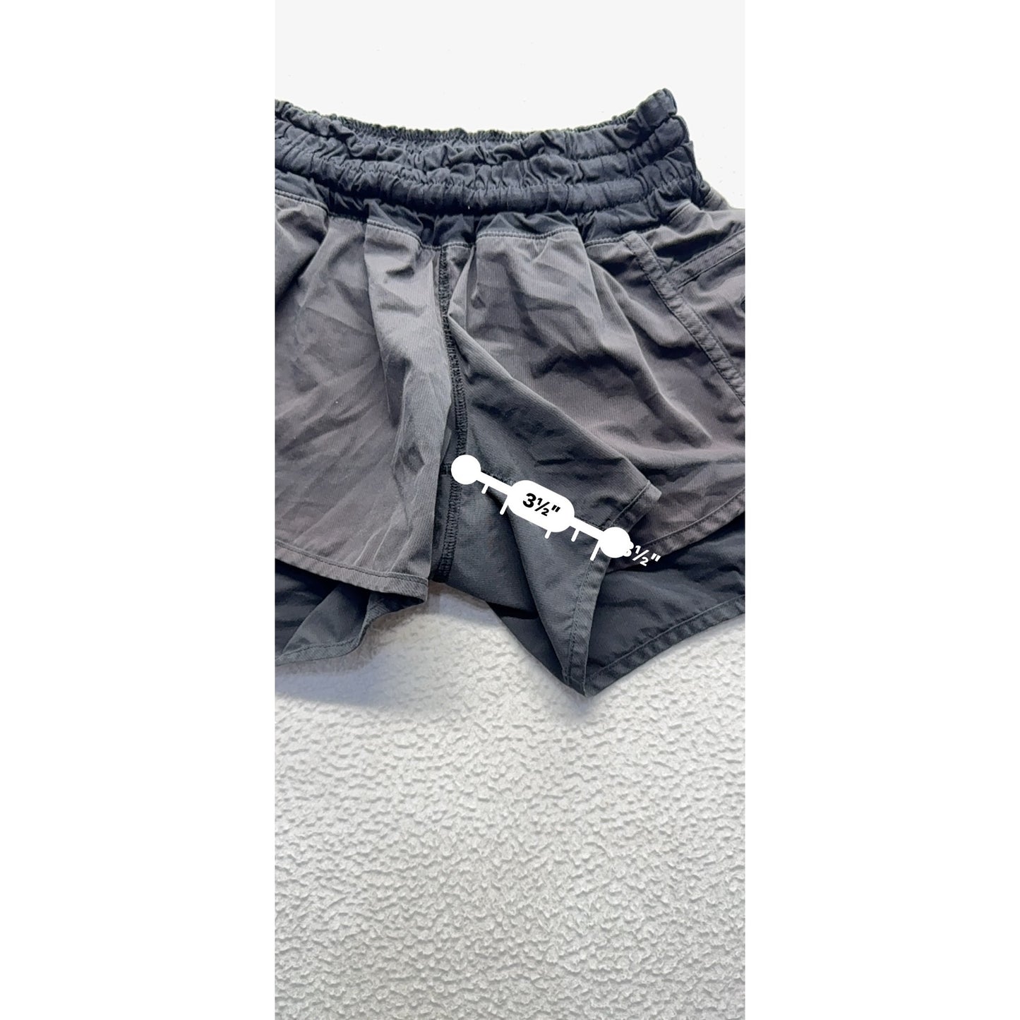 Lululemon Black Swift Short 2-In-1 Lined Size 10 #9313