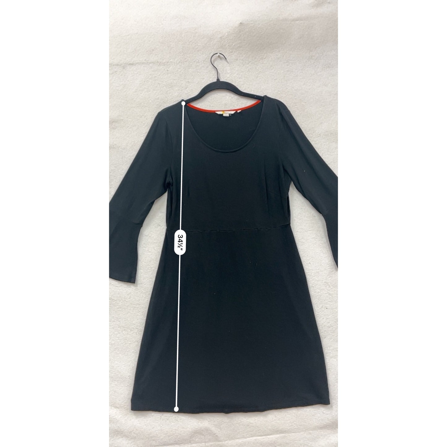 Boden Black Bell Sleeve Dress Womens Size 14 #8122