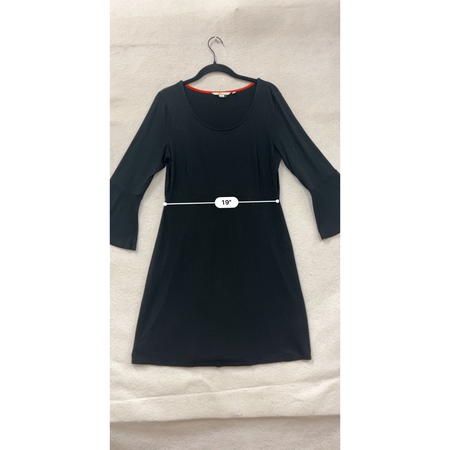 Boden Black Bell Sleeve Dress Womens Size 14 #8122