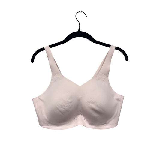 Brooks Womens 14DD Sports Bra Light Pink Adjustable Straps Hook & Eye Closure #6781