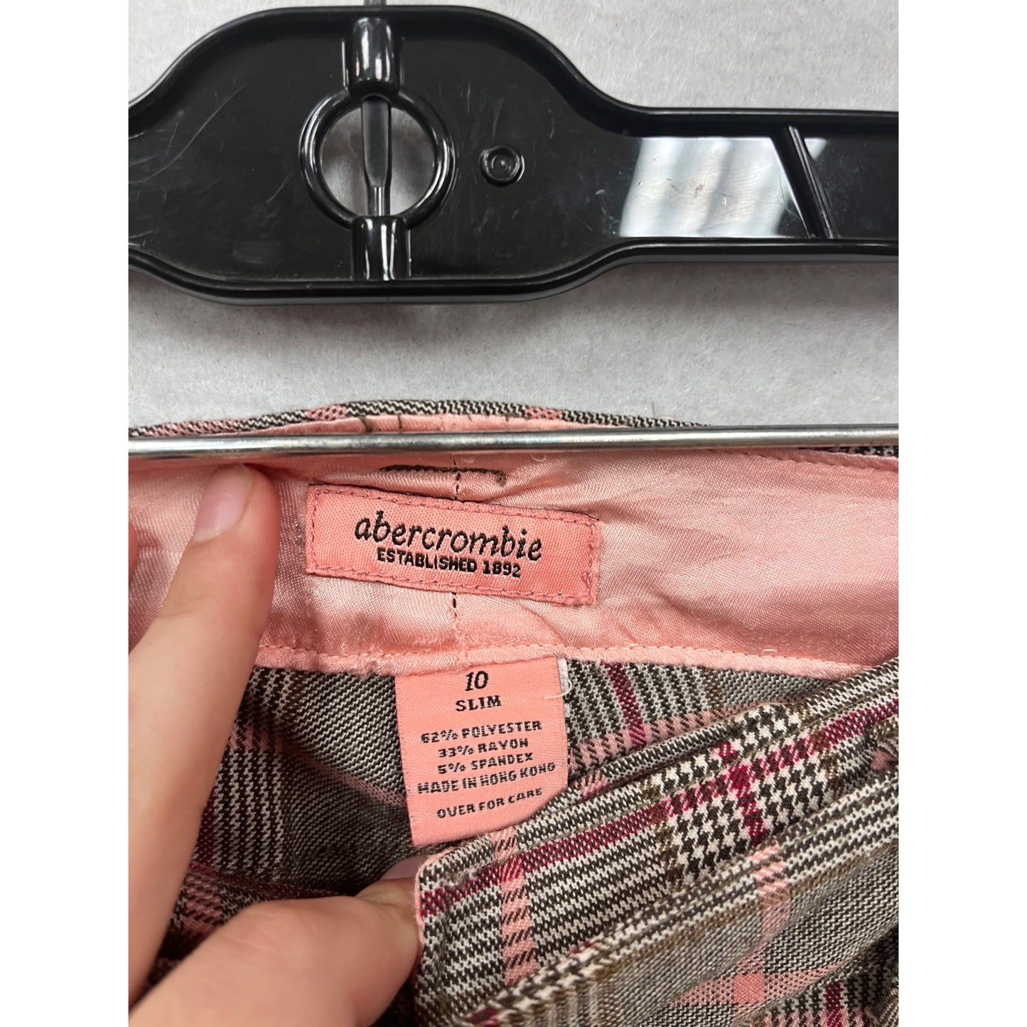 Abercrombie Plaid Cropped Pants Size 10 #8683