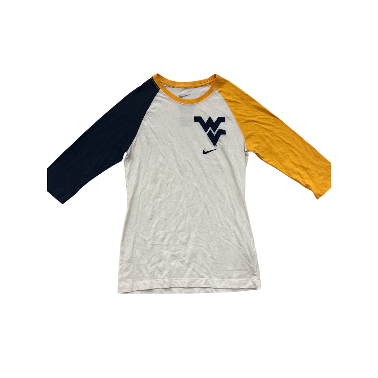 Nike WVU Raglan T-Shirt Medium #8507