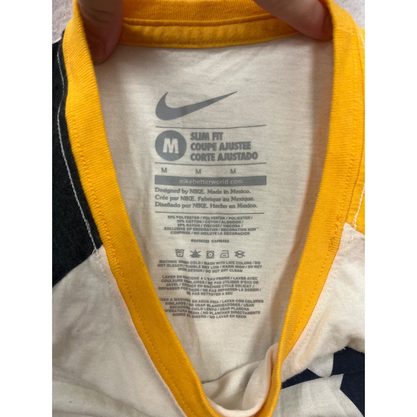 Nike WVU Raglan T-Shirt Medium #8507