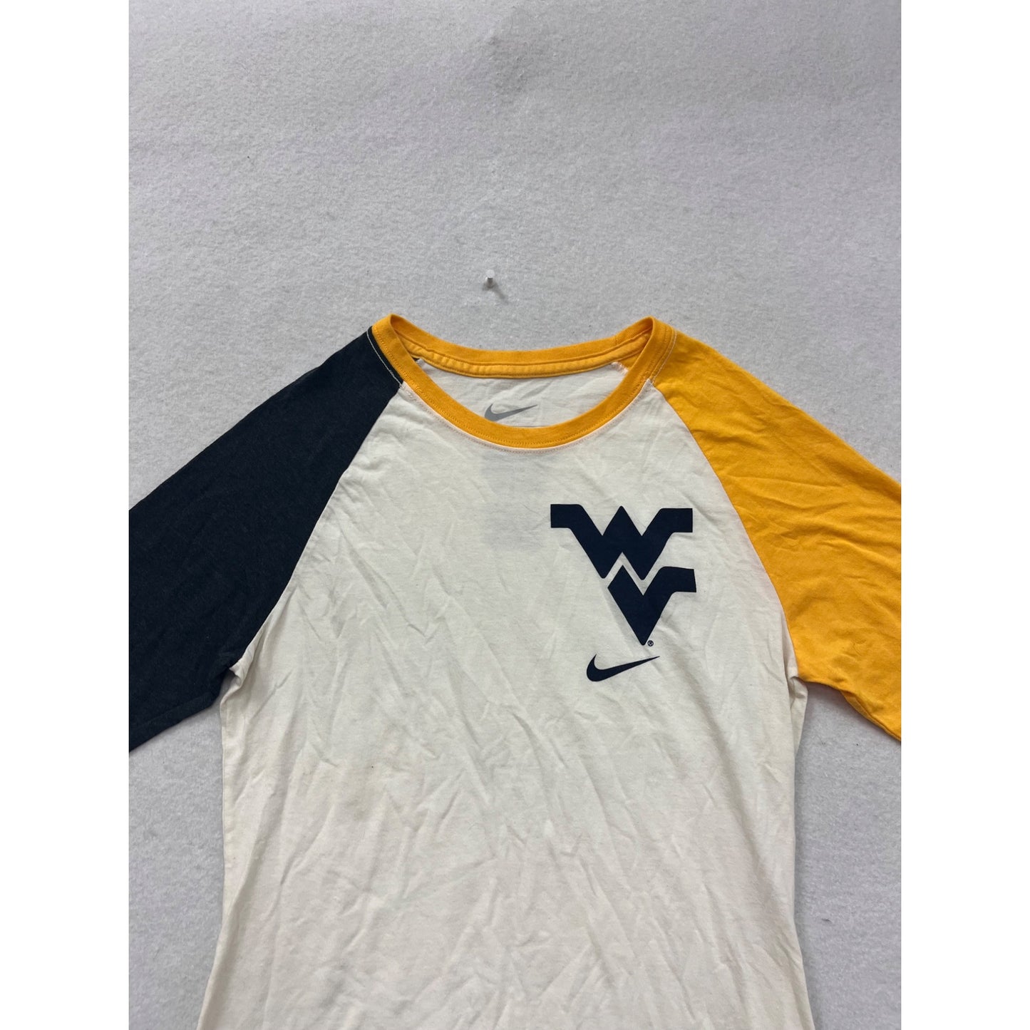 Nike WVU Raglan T-Shirt Medium #8507