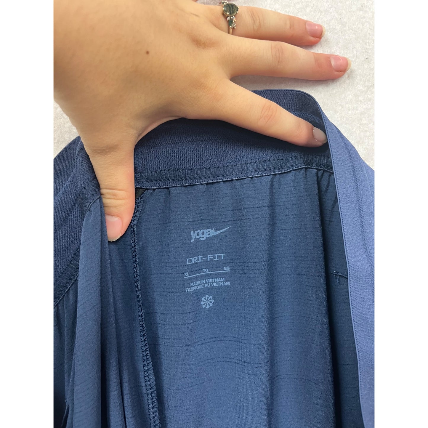 Nike Yoga Dri-Fit Pants Navy Size L #455A