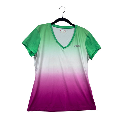 Fila Ombre V-Neck Performance T-Shirt L #341A