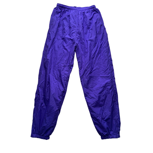 Vintage Holloway Purple Nylon Windbreaker Pants With Elastic Waist Size XL 9488