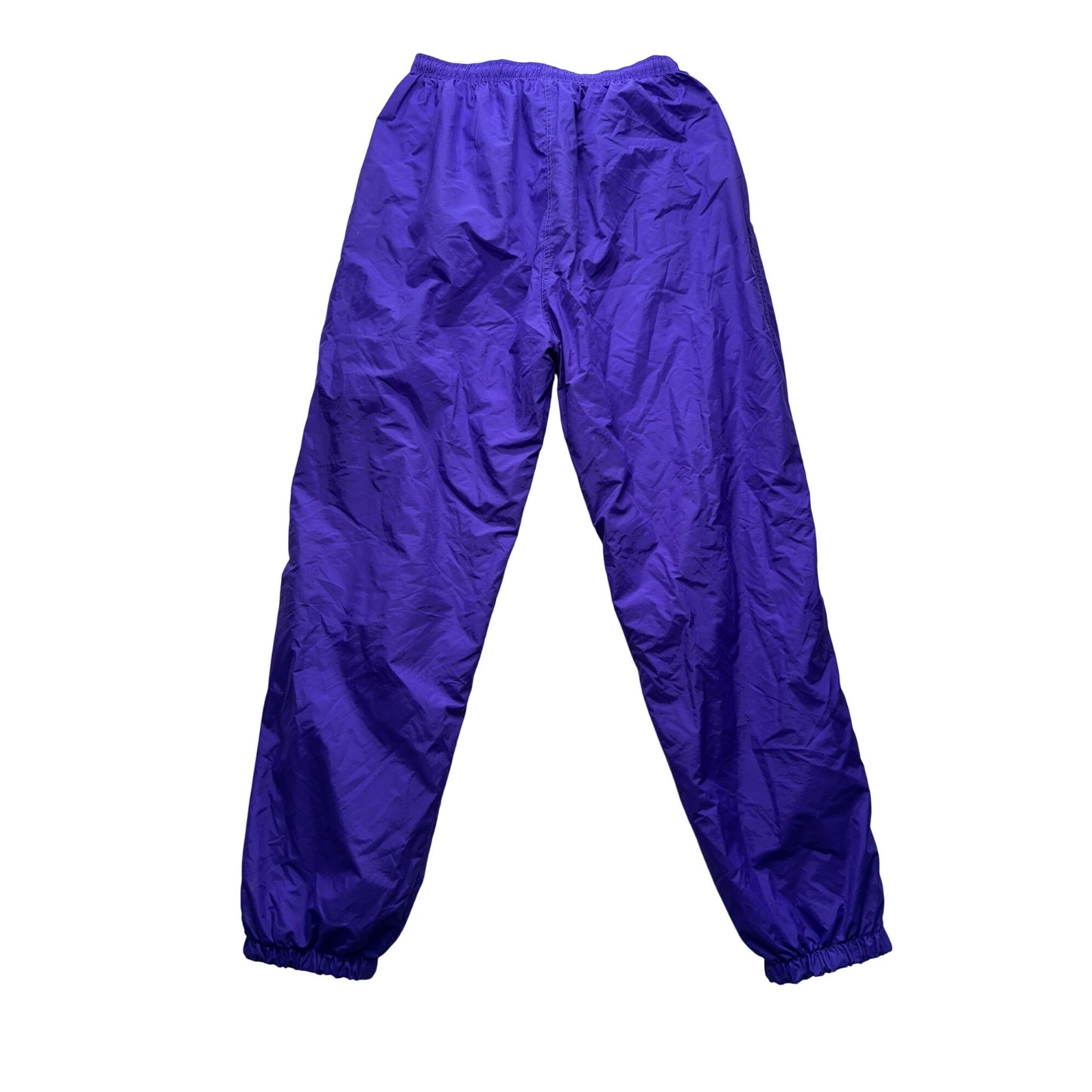 Vintage Holloway Purple Nylon Windbreaker Pants With Elastic Waist Size XL 9488