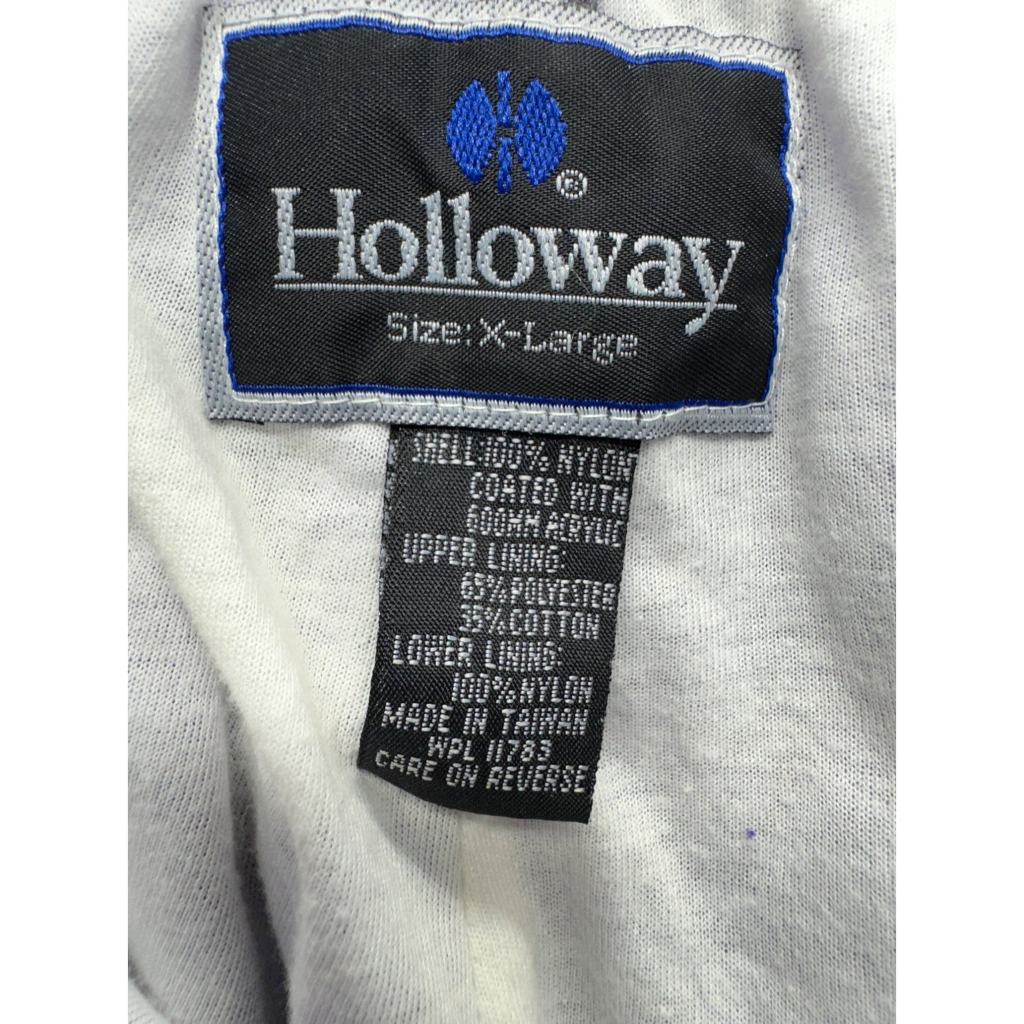 Vintage Holloway Purple Nylon Windbreaker Pants With Elastic Waist Size XL 9488