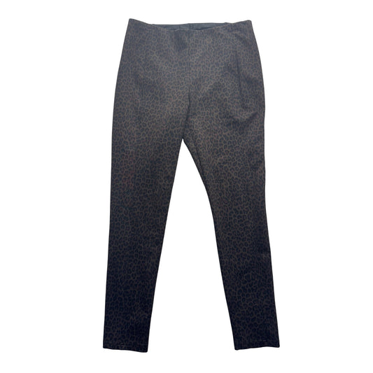 Premise Leopard Print Slim Fit Pants Size 8 443B
