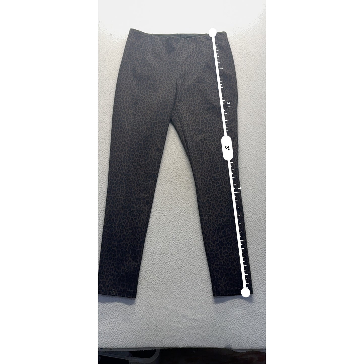 Premise Leopard Print Slim Fit Pants Size 8 443B
