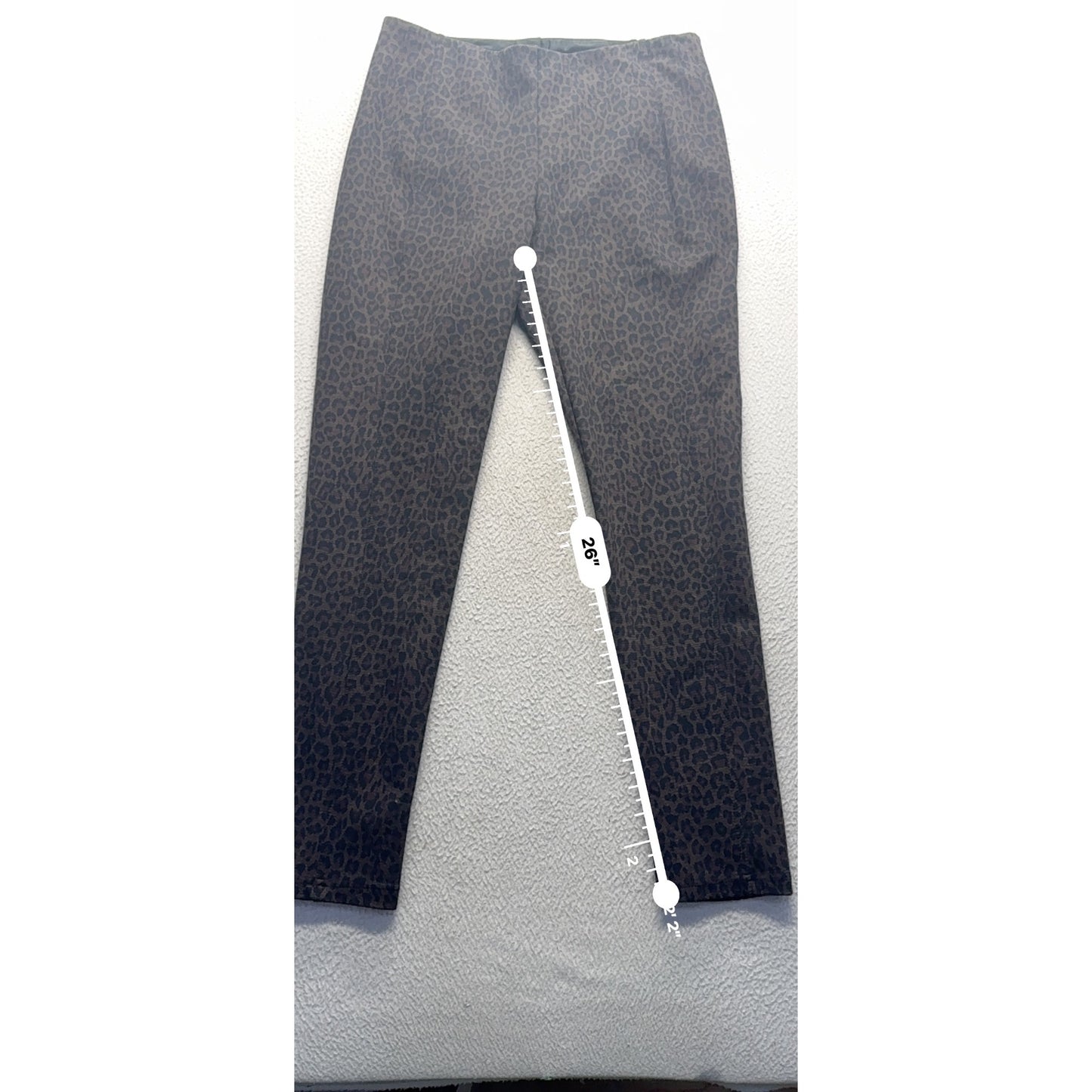 Premise Leopard Print Slim Fit Pants Size 8 443B