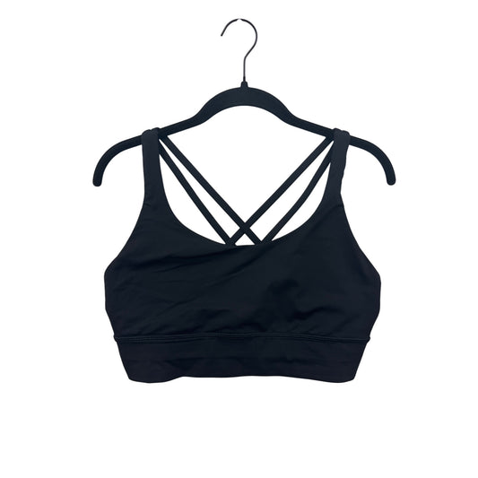 Lululemon Womens Black Strappy Back Sports Bra Size 10 #8174