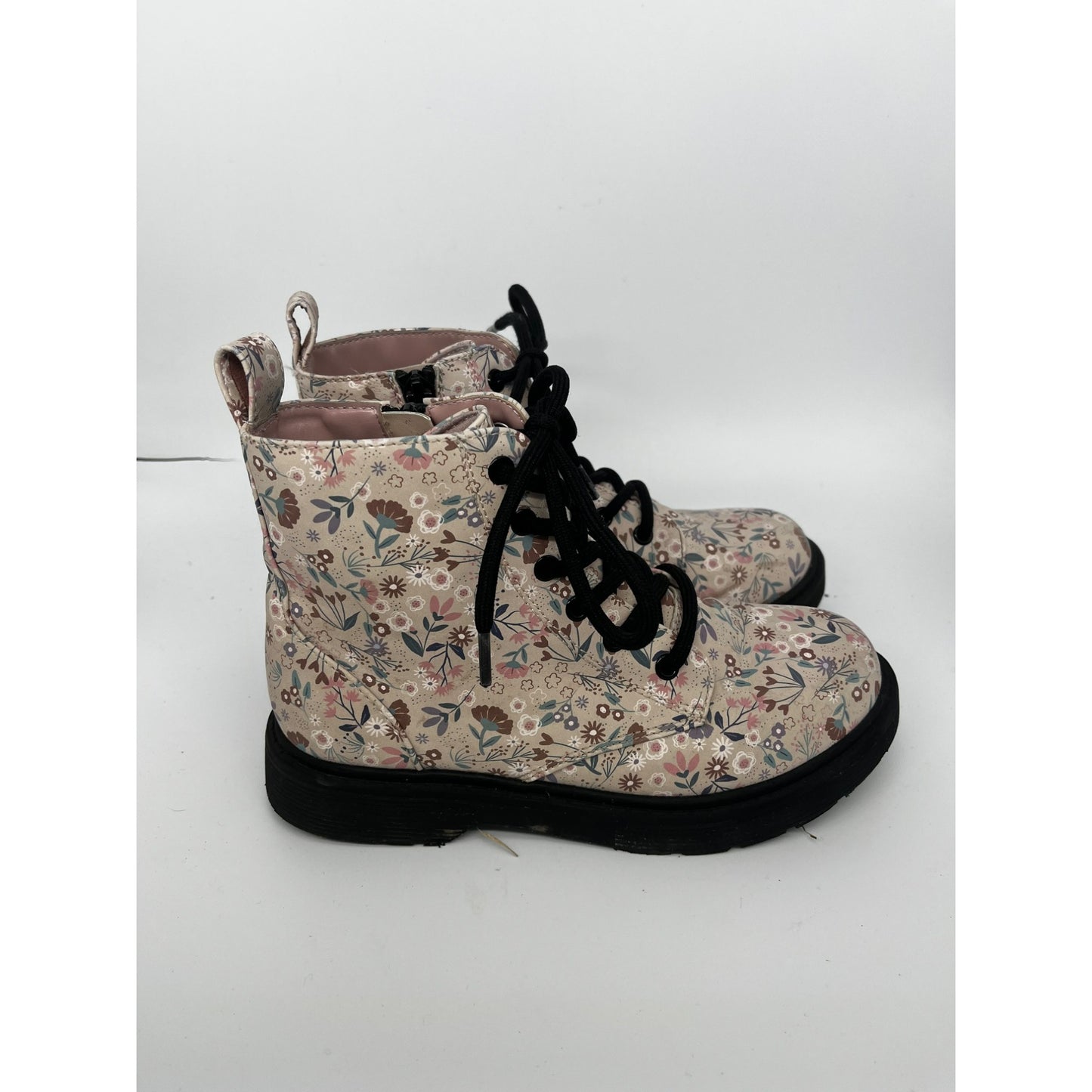 Girls Cute Floral Printed Boots #2484