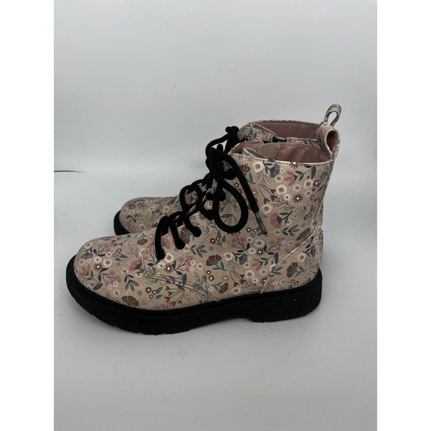 Girls Cute Floral Printed Boots #2484