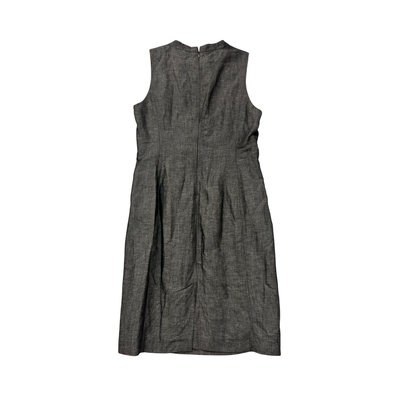 Talbots Size 12 Gray Sleeveless Sheath Dress #8464