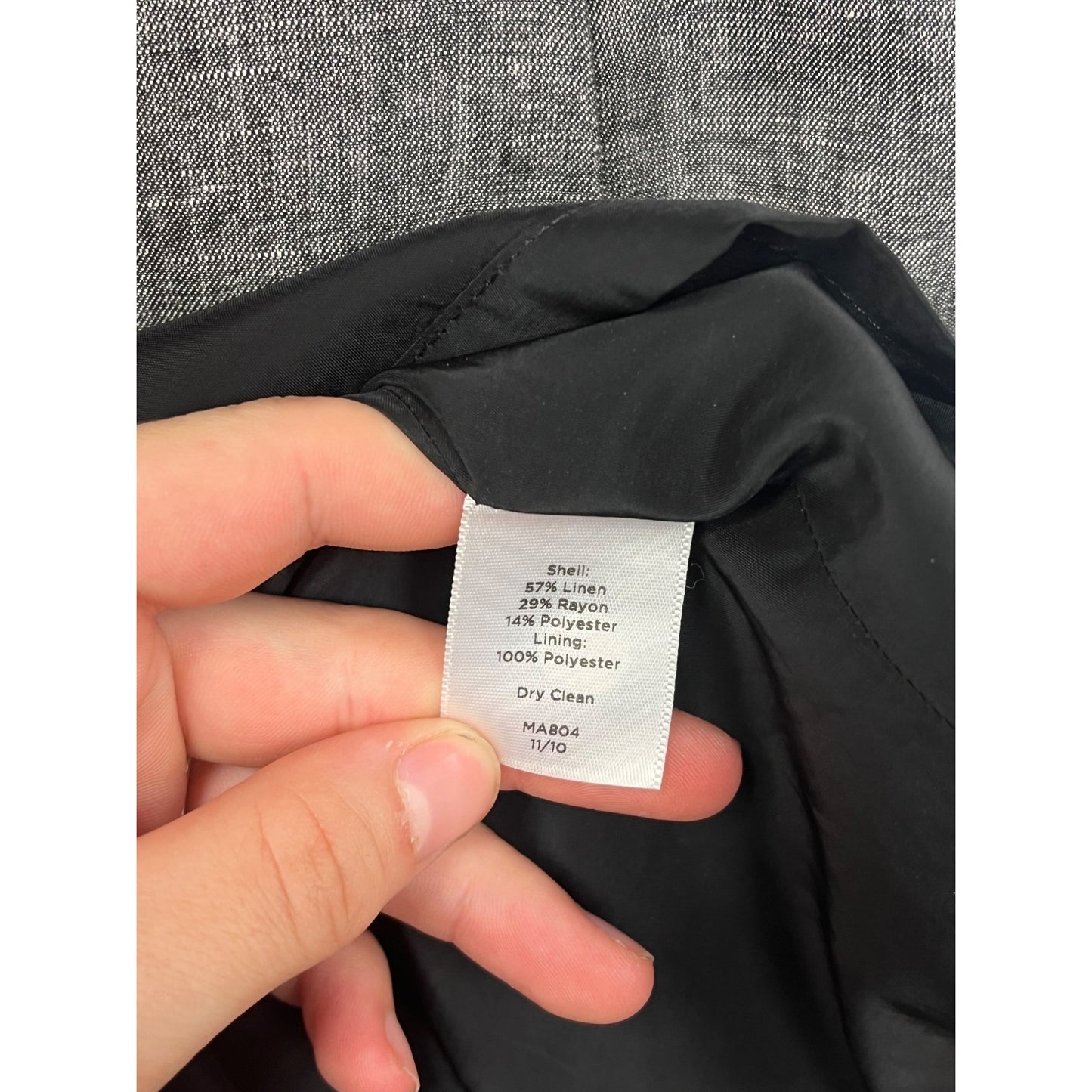 Talbots Size 12 Gray Sleeveless Sheath Dress #8464