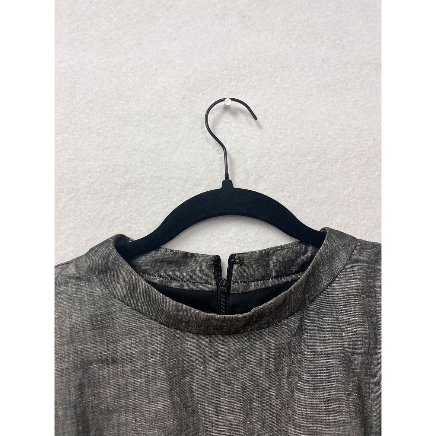 Talbots Size 12 Gray Sleeveless Sheath Dress #8464