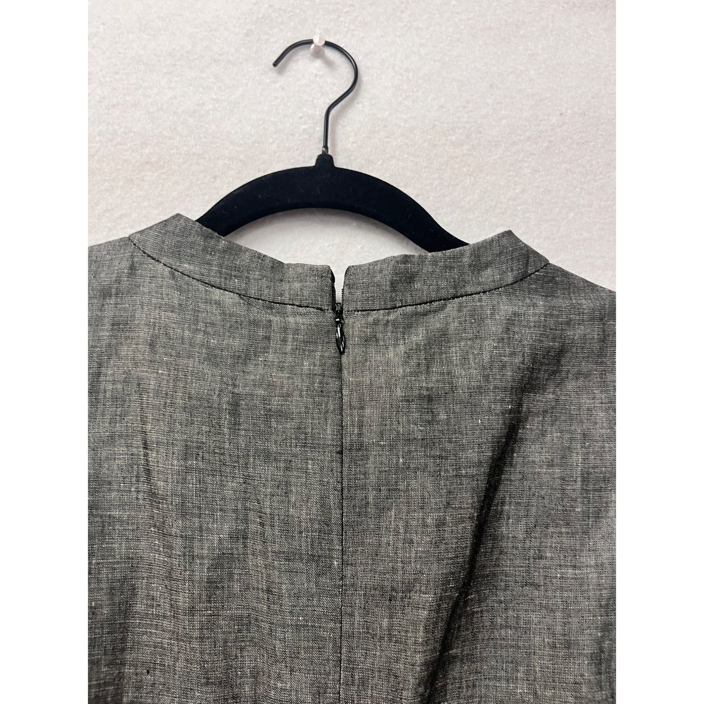 Talbots Size 12 Gray Sleeveless Sheath Dress #8464