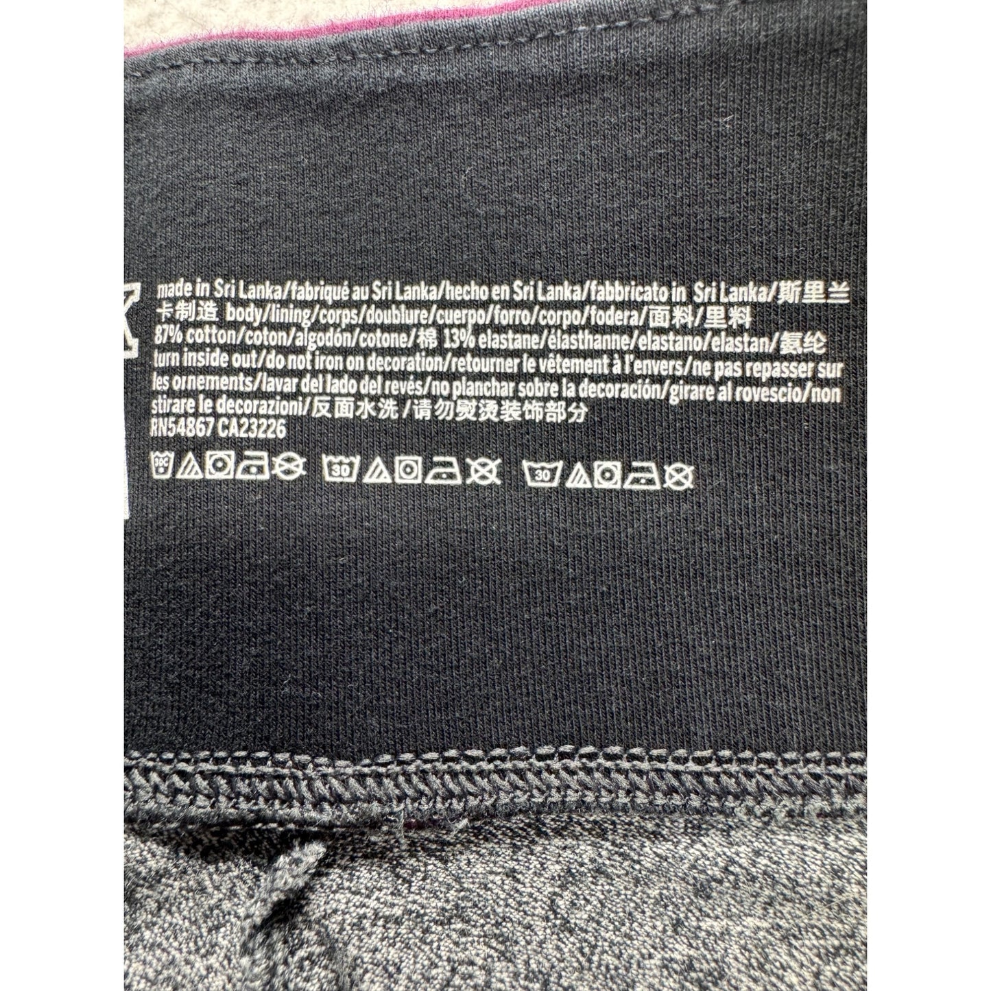 Victorias Secret Pink Yoga Leggings S Gray/Purple #9134