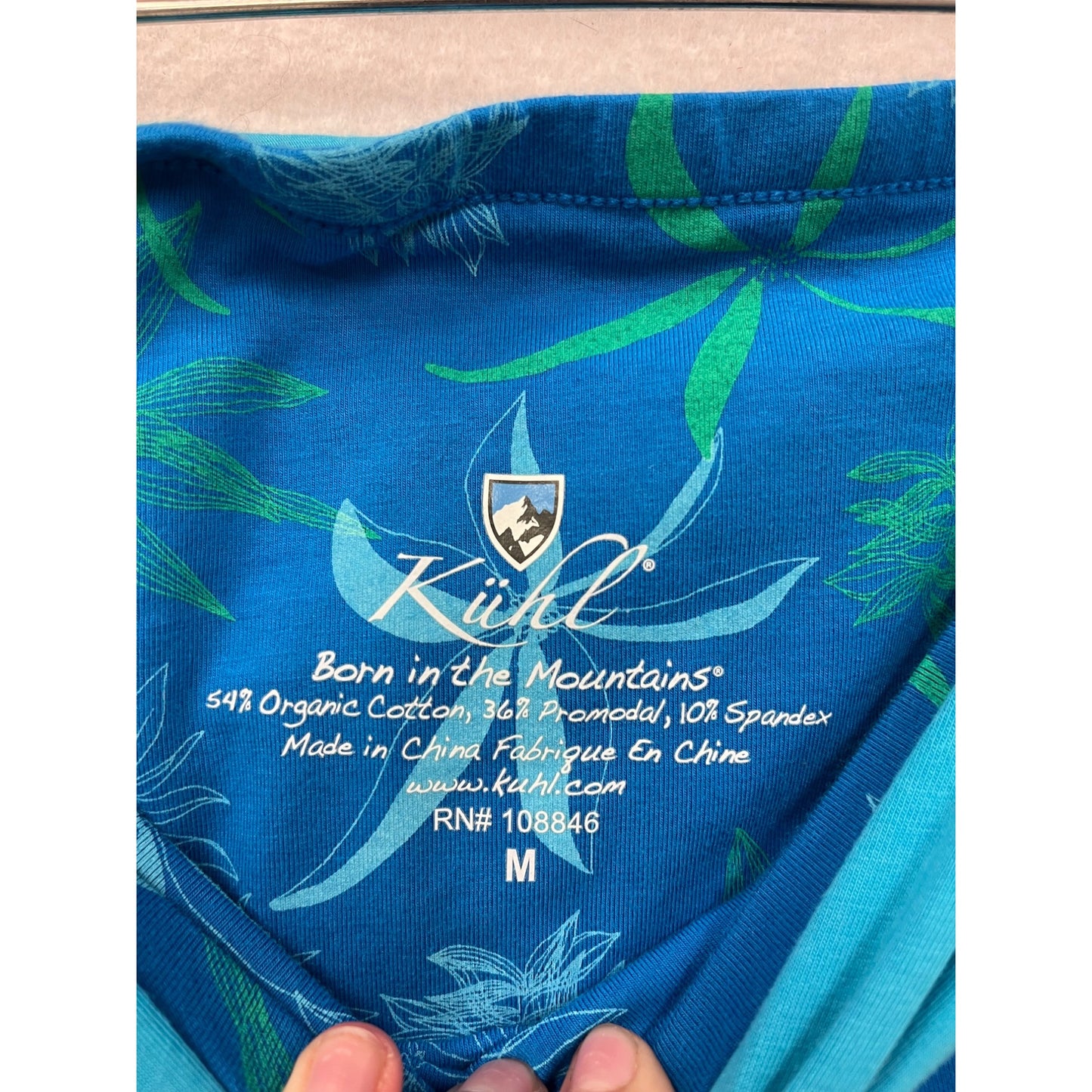 Kuhl Blue Floral Wrap Skirt #8577