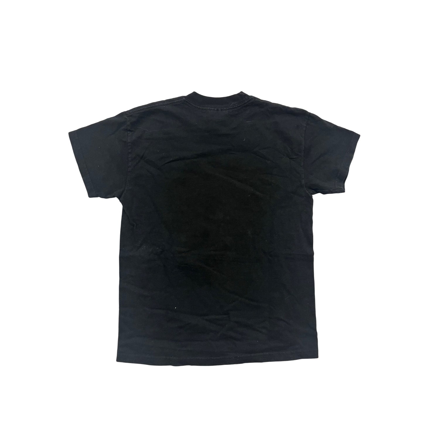 Youth M Hanes Heavyweight Black T-Shirt #212A