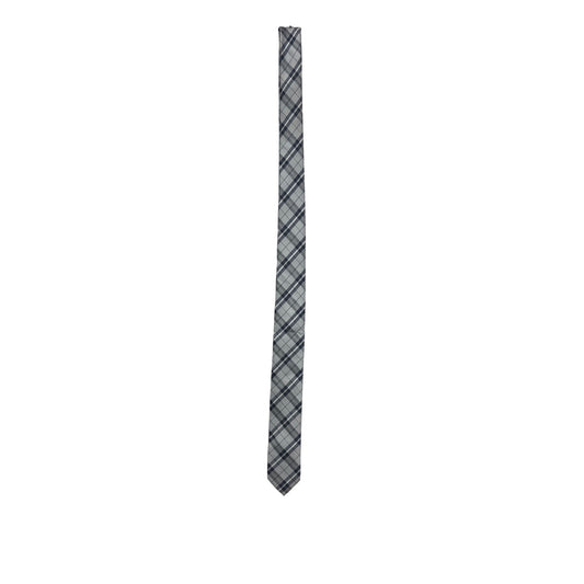 Gray Plaid Firenze Tie 100% Silk #8531