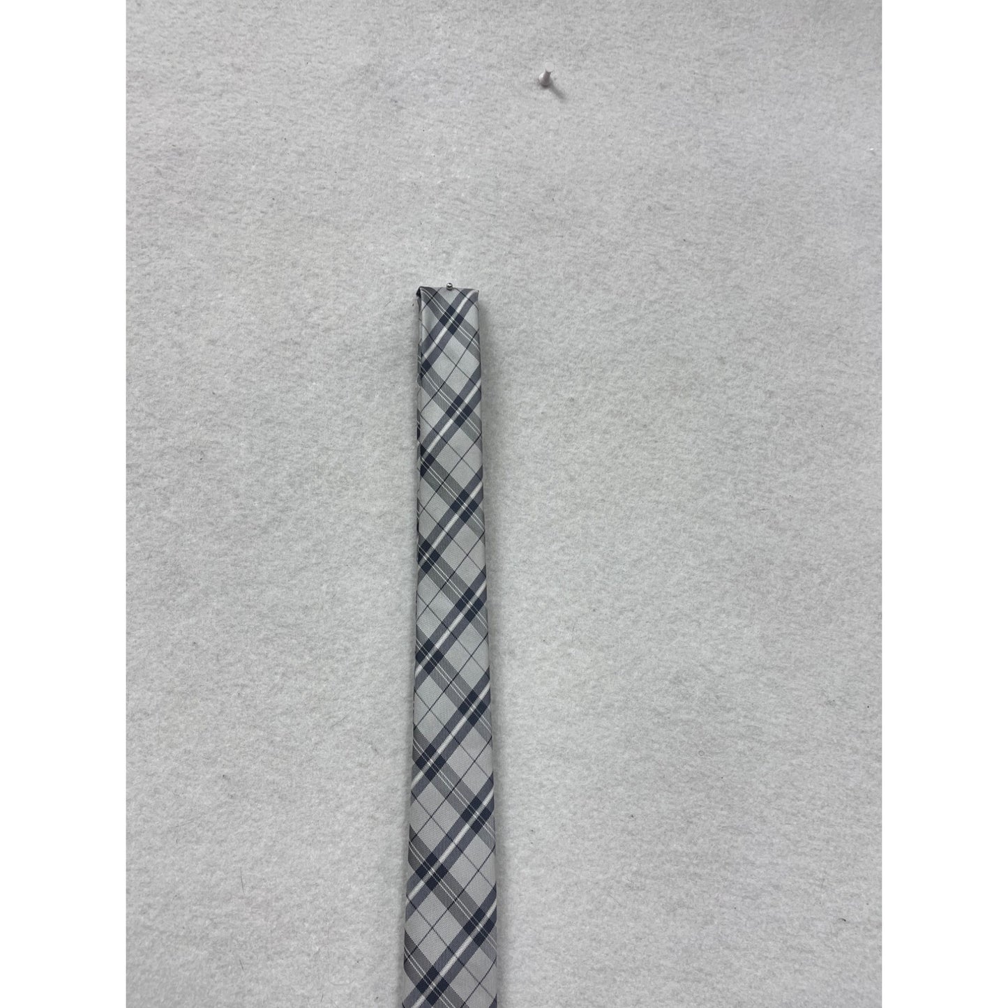 Gray Plaid Firenze Tie 100% Silk #8531