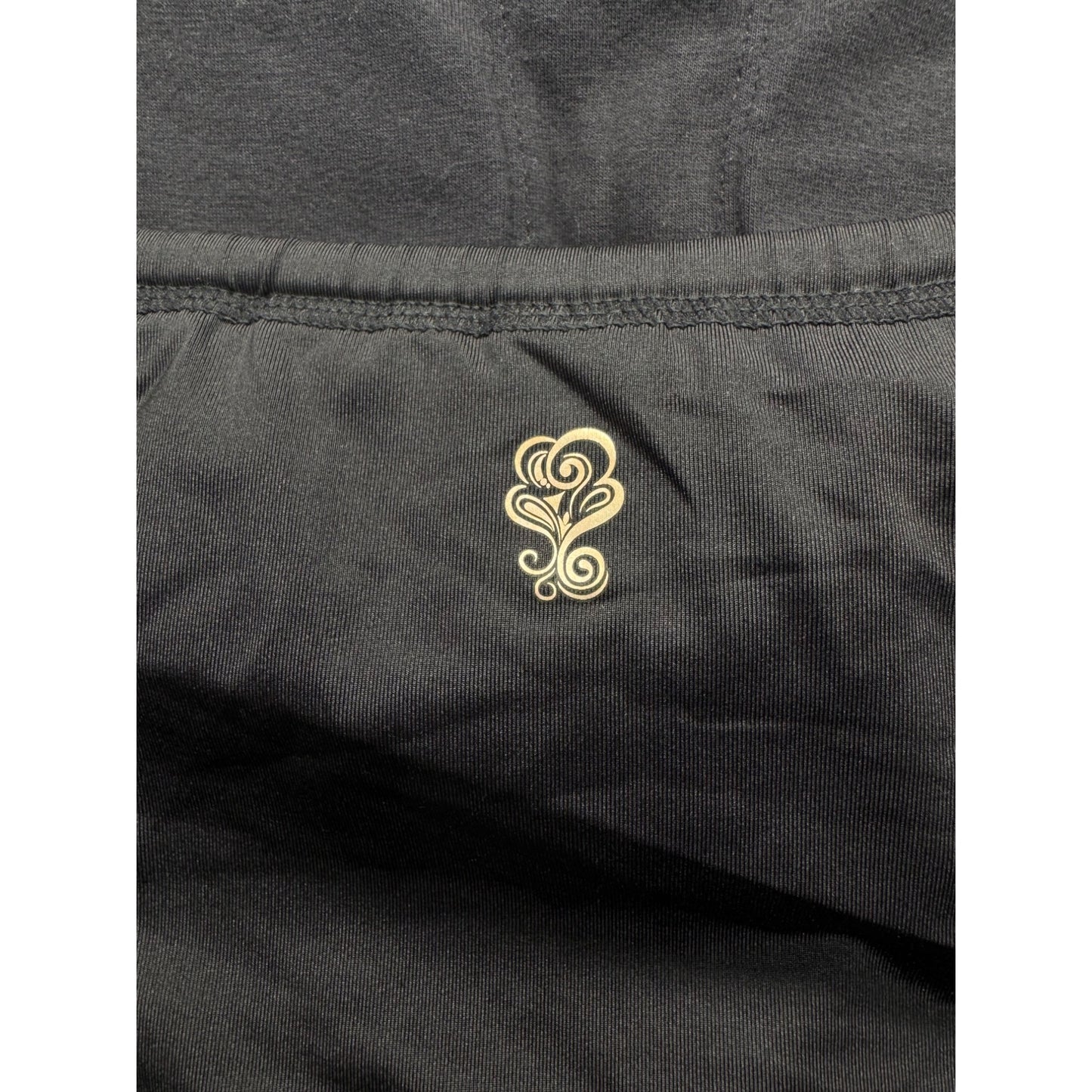 Strapless Black Velvet Rose Dress Pockets & Drawstring Waistline 259B