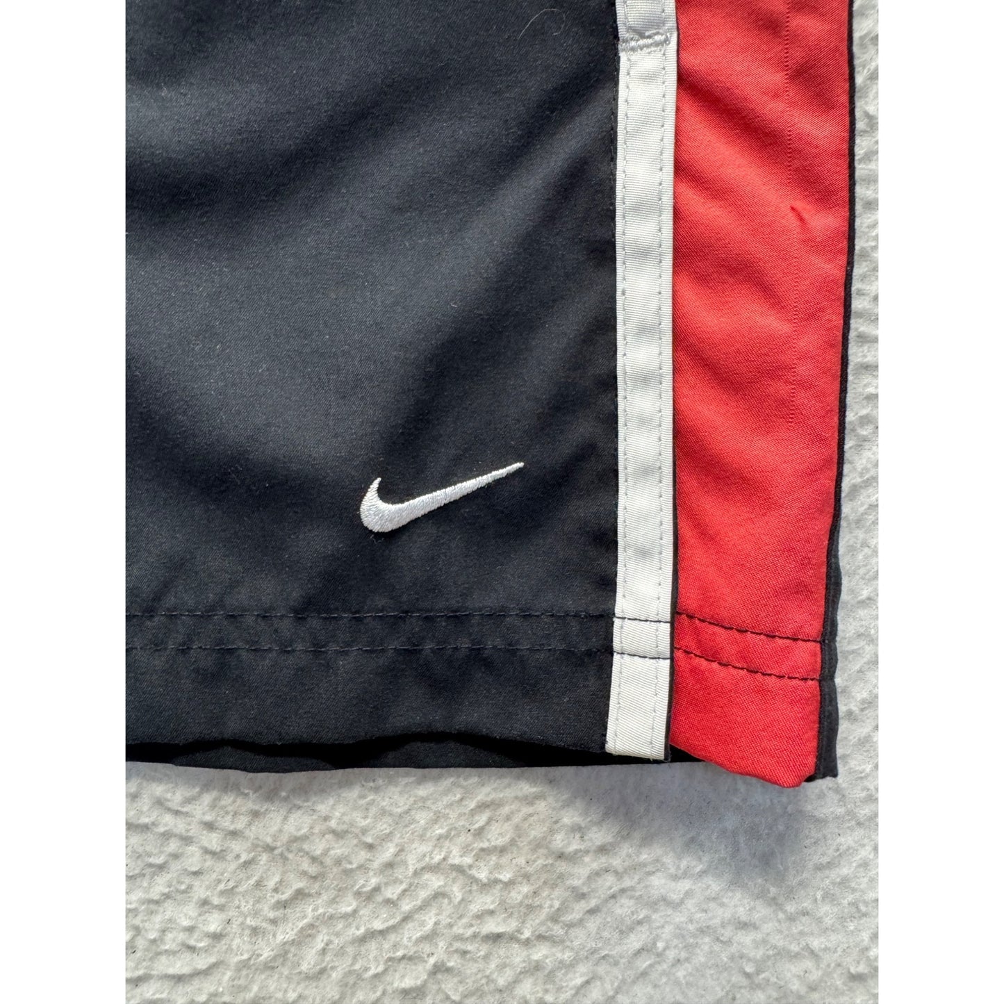 Nike Boys Black & Red Striped Athletic Track Pants Youth Size 8-10 #9925