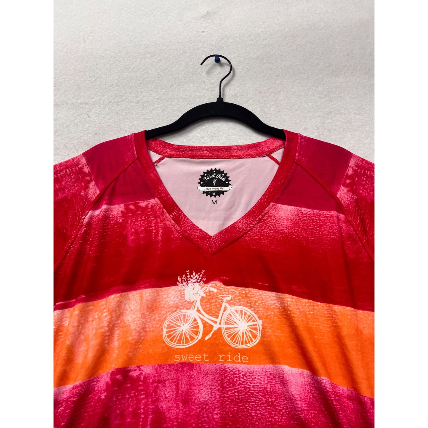 Run Pretty Far "Sweet Ride" Striped V-Neck #442A