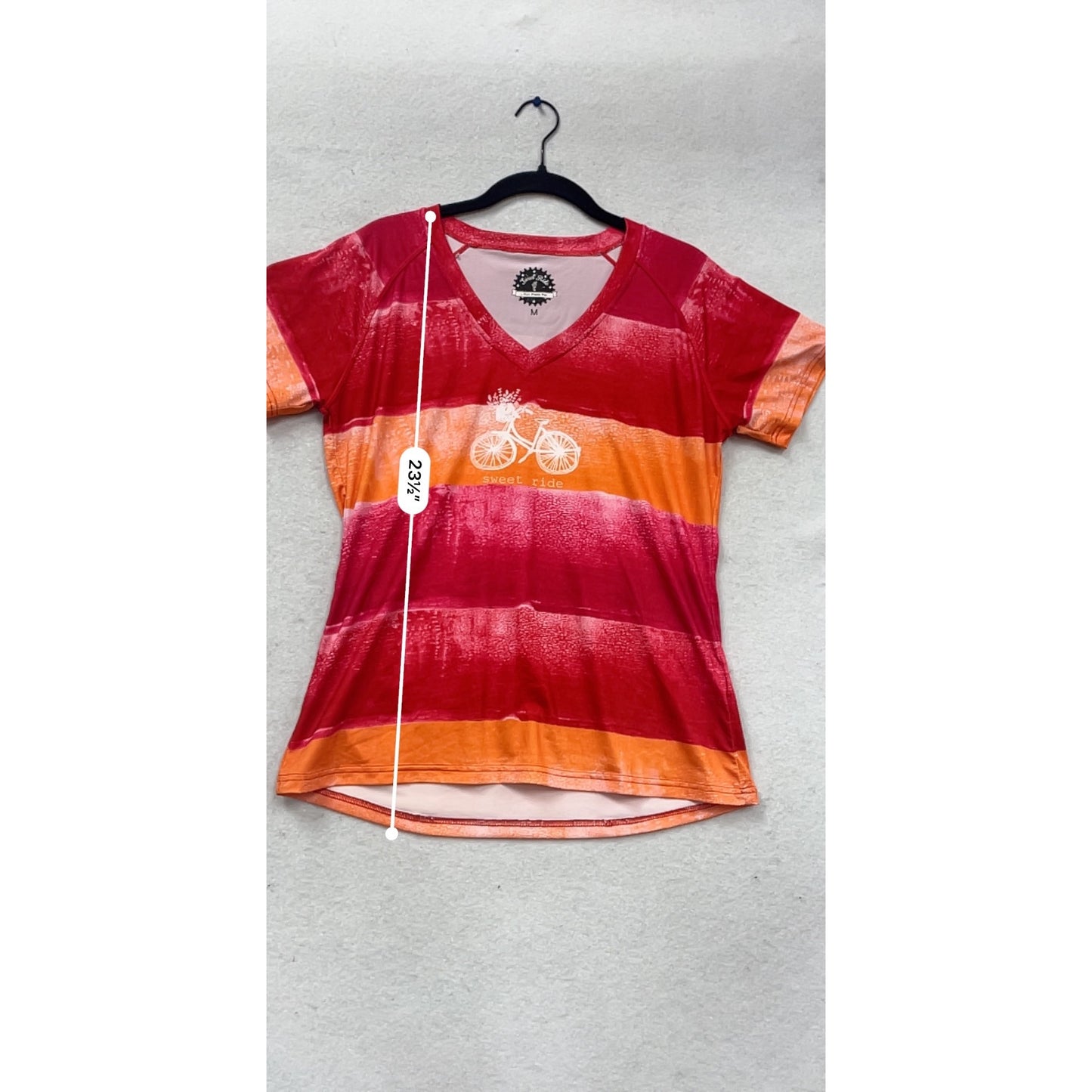 Run Pretty Far "Sweet Ride" Striped V-Neck #442A