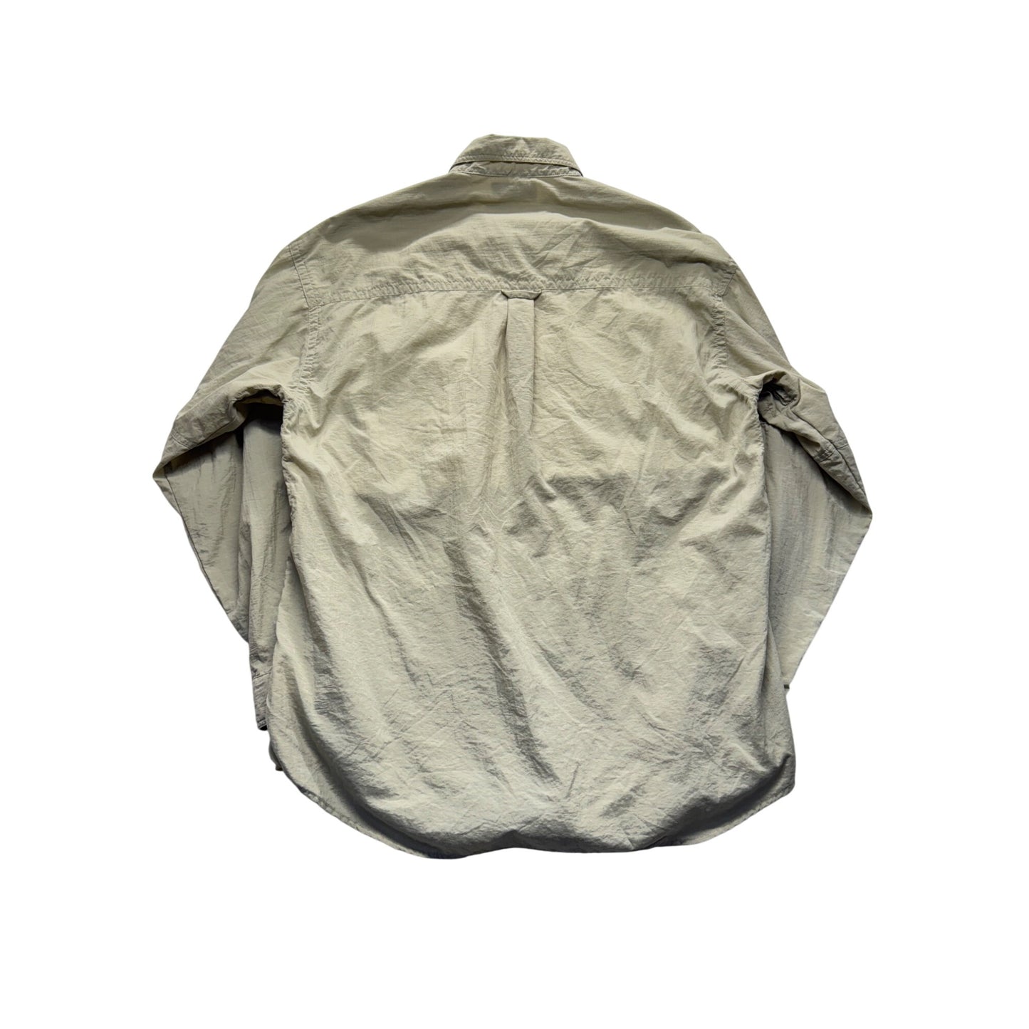 Columbia Sportswear Long Sleeve Beige Button-Up Shirt L #9287