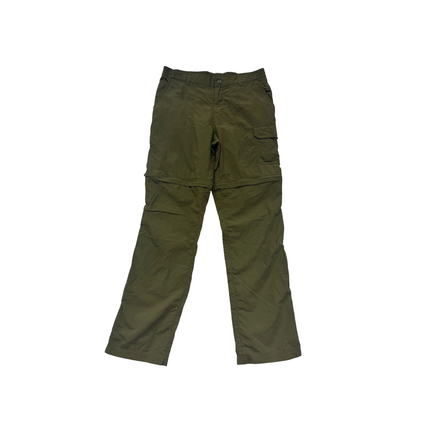 Columbia Convertible Cargo Pants Lightweight Nylon Olive Green L #122A