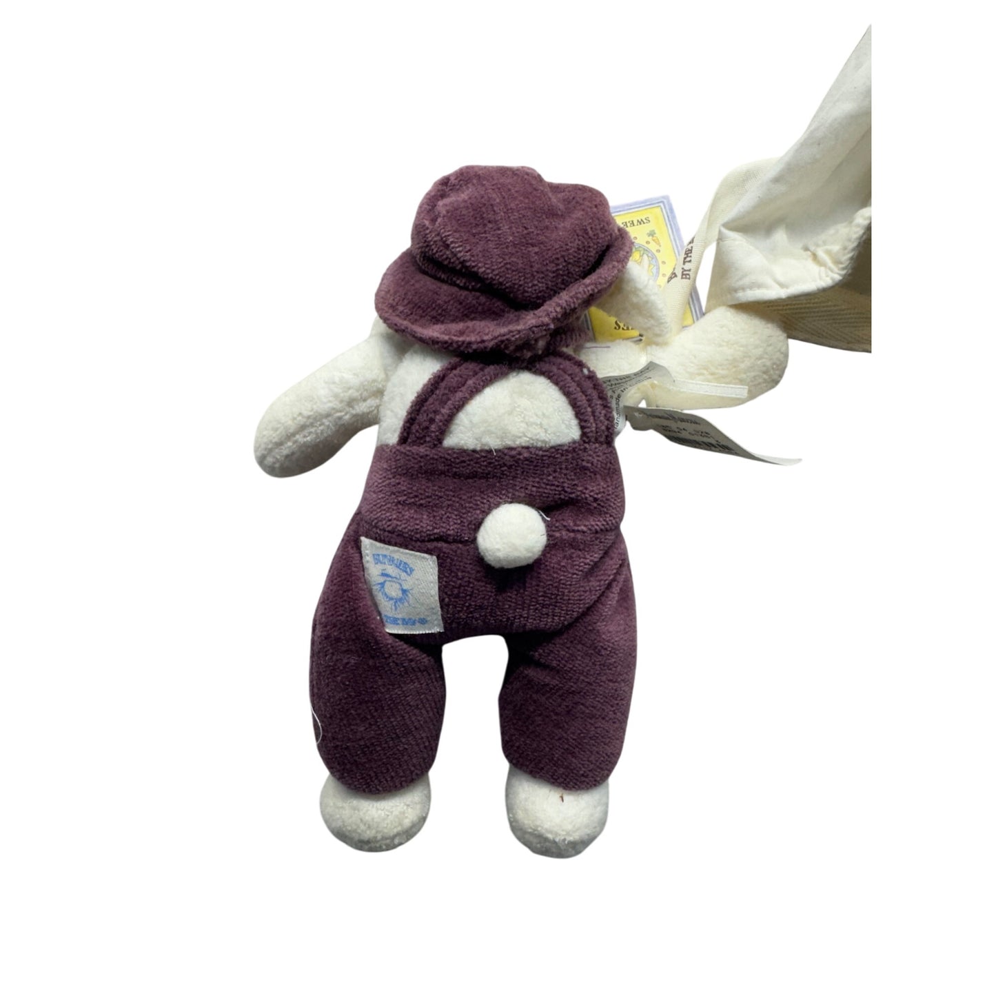 Bunnies By The Bay Sweet Buns Plush Toy In Overalls With Tote Bag New #9873