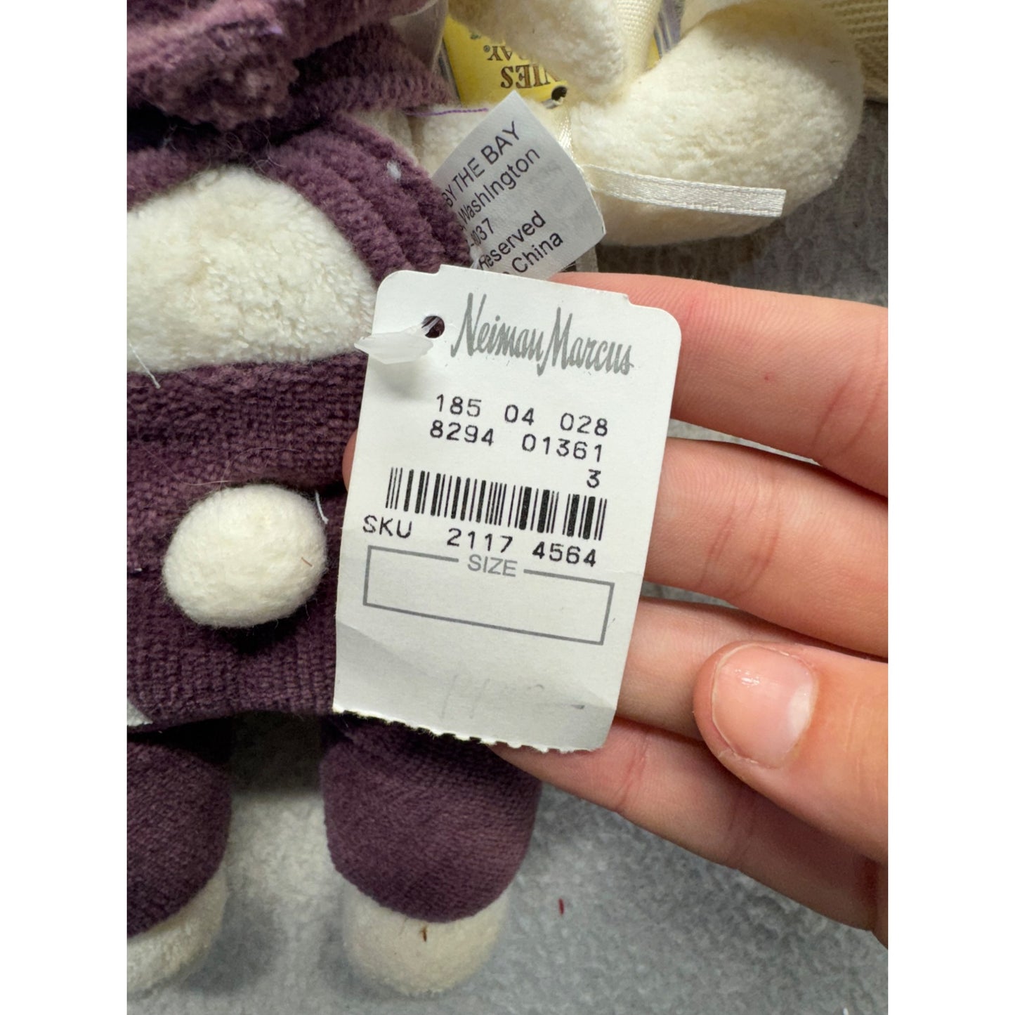 Bunnies By The Bay Sweet Buns Plush Toy In Overalls With Tote Bag New #9873