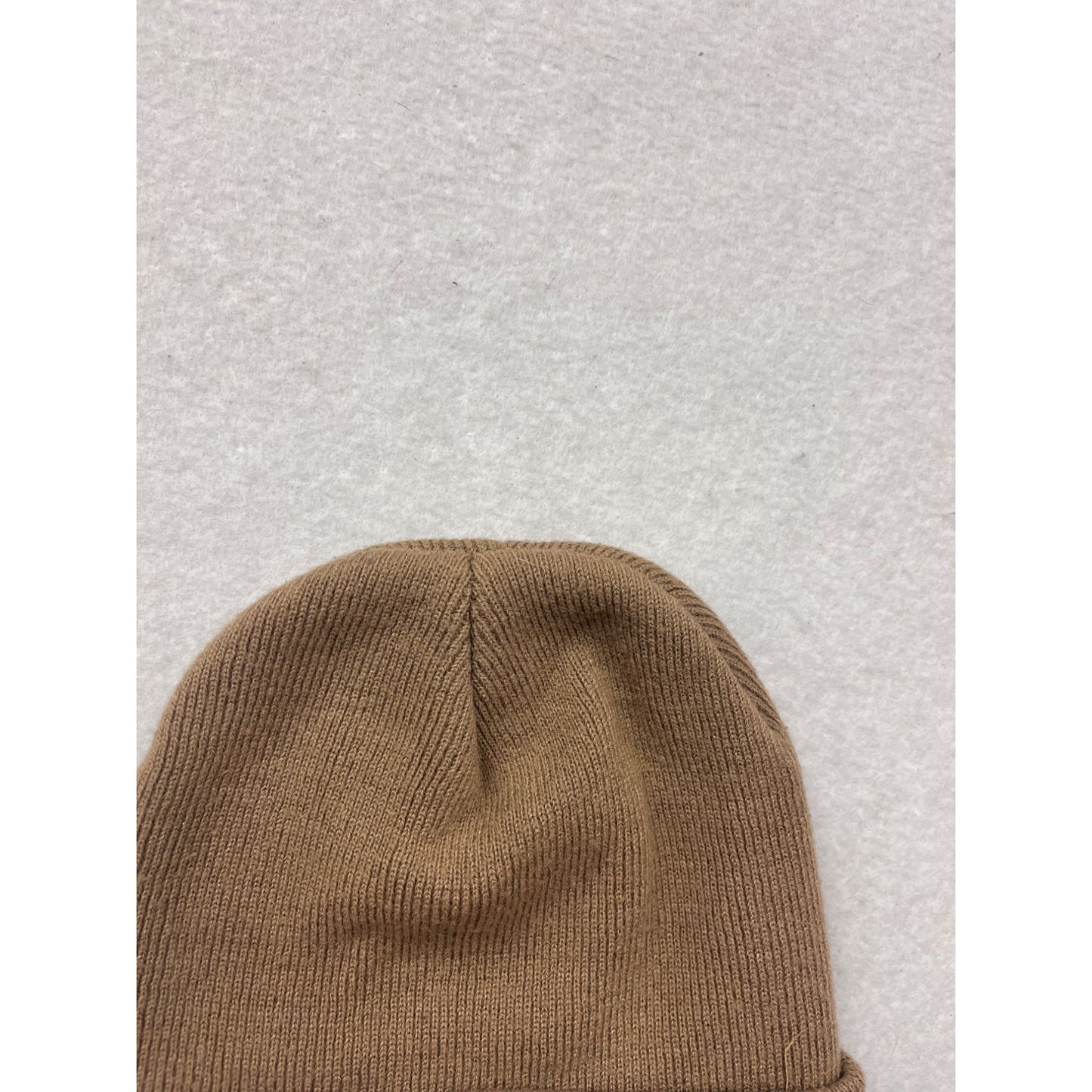 Alaska Chicks Brown Knit Beanie Hat With Logo Patch #31A