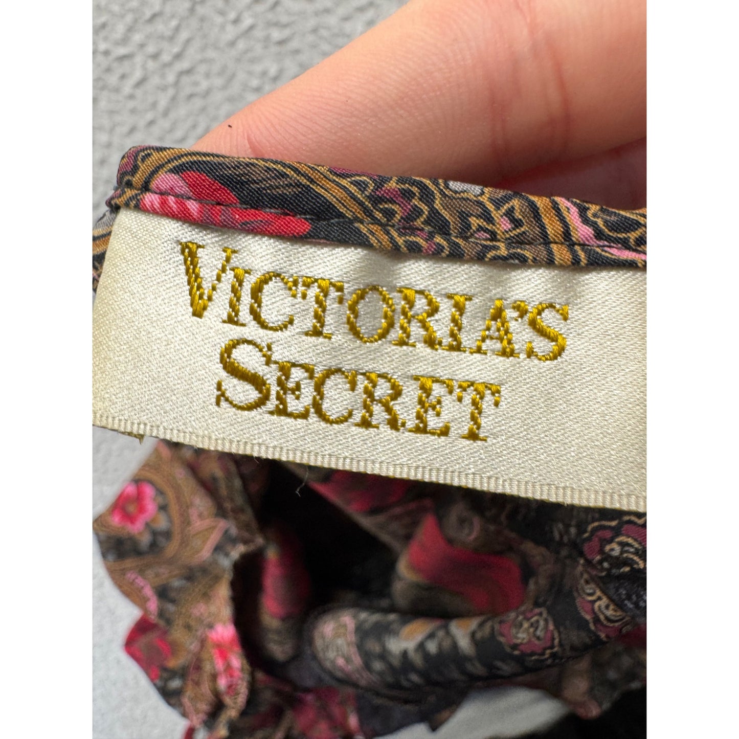 Victorias Secret Paisley Floral Lace Slip Dress With Adjustable Straps Size M #9601