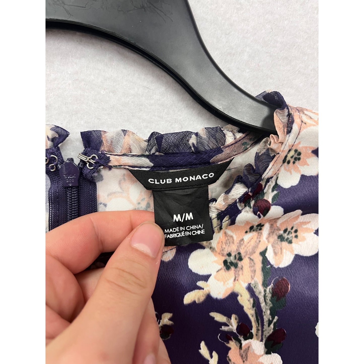 Club Monaco Floral Blouse M Viscose/Polyester #8328