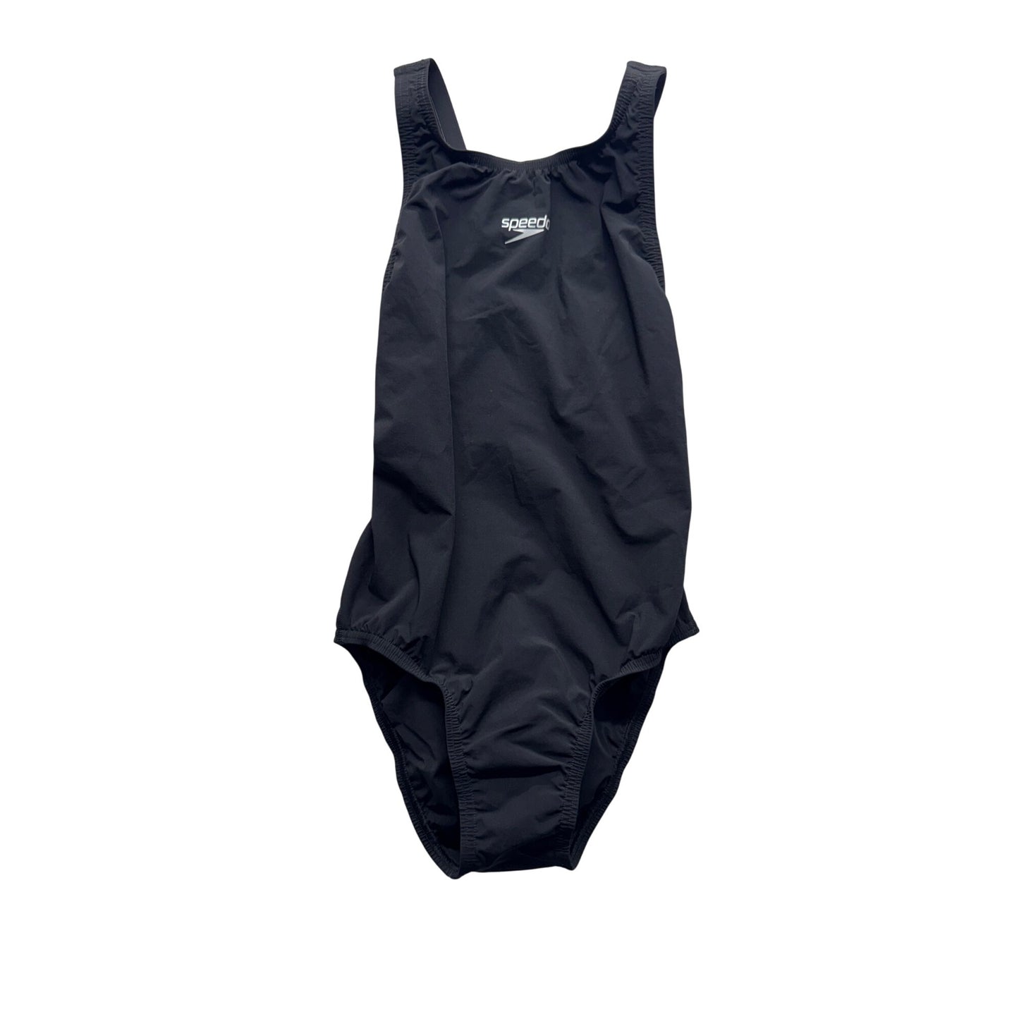 Speedo Black One-Piece Athletic Swimsuit Size 26 Nylon/Elastane Blend #331B