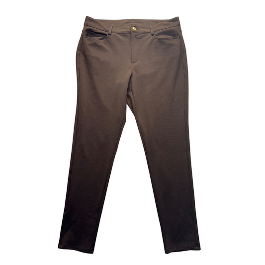 Michael Kors Brown Slim Fit Stretch Pants Size 12 #202B