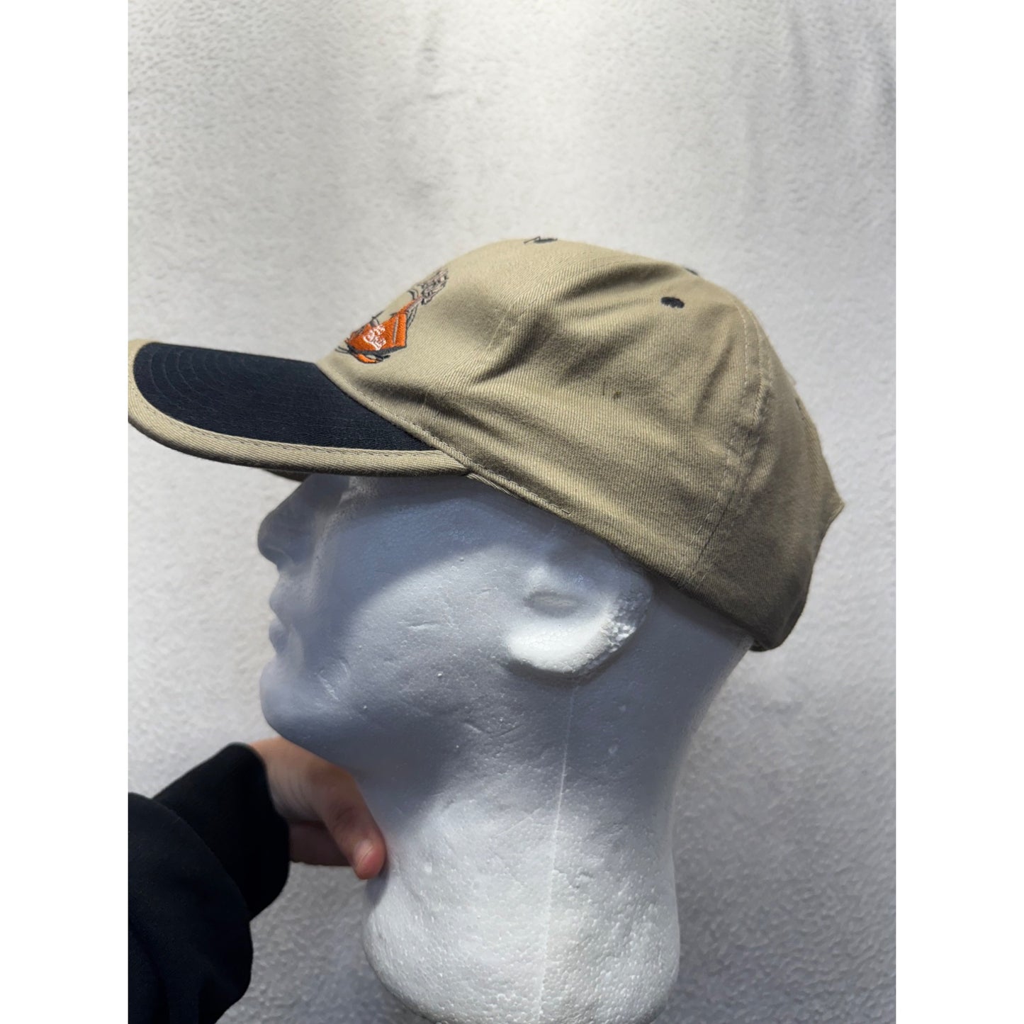 Polaris Established 1954 Embroidered Beige & Navy Adjustable Cotton #9763