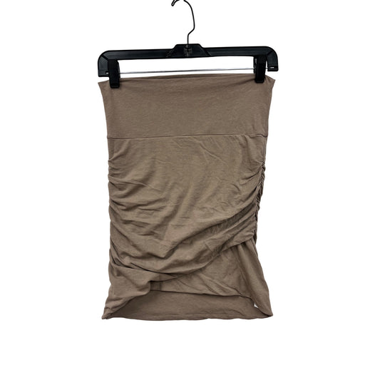 James Perse Womens Ruched Stretch Skirt Size 2 Cotton & Lycra #6825