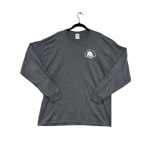 Jerzees Dri-Power Svalbard Gray Long Sleeve T-Shirt XL #569A