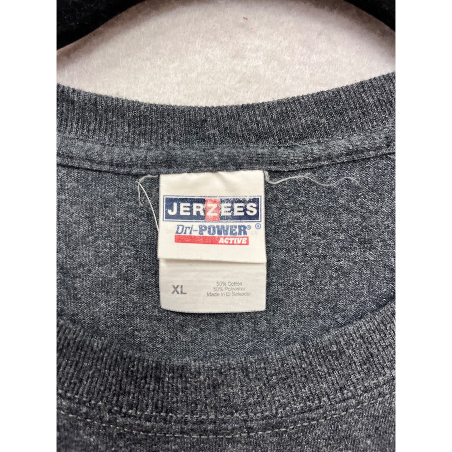 Jerzees Dri-Power Svalbard Gray Long Sleeve T-Shirt XL #569A