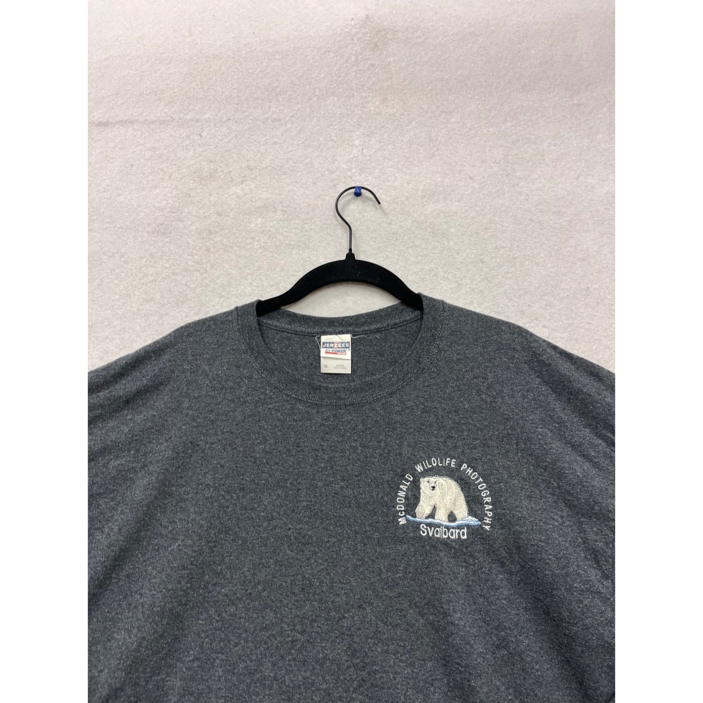 Jerzees Dri-Power Svalbard Gray Long Sleeve T-Shirt XL #569A