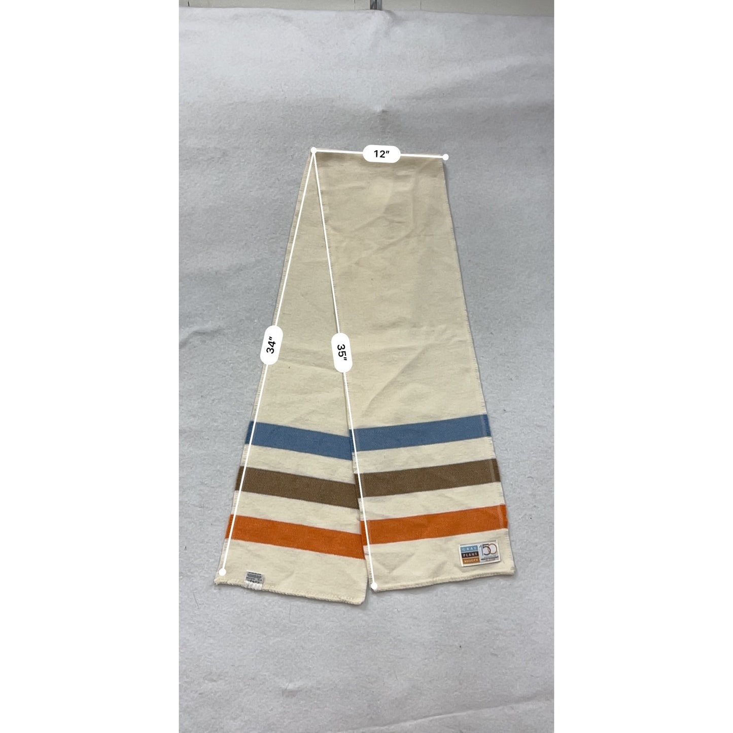 Clay Plant Mooty Wool & Cotton Scarf #8300