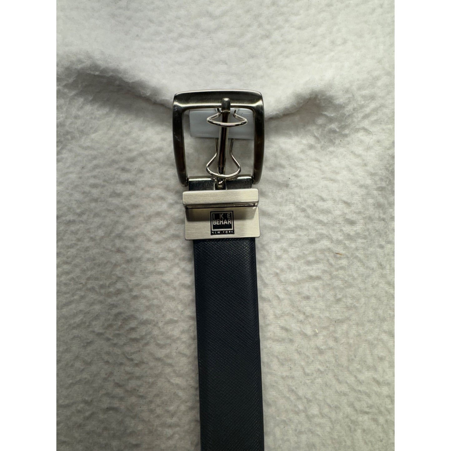 Ike Behar New York Reversible Leather Belt In Black Dress Casual Accessory 79B