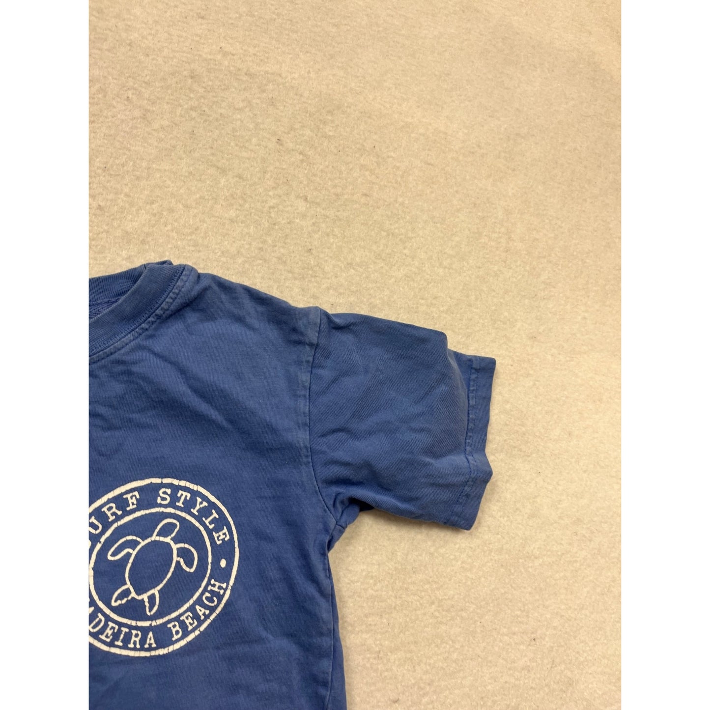 Surf Style Boys Blue T-Shirt Size XS Cotton Crew Neck #867A