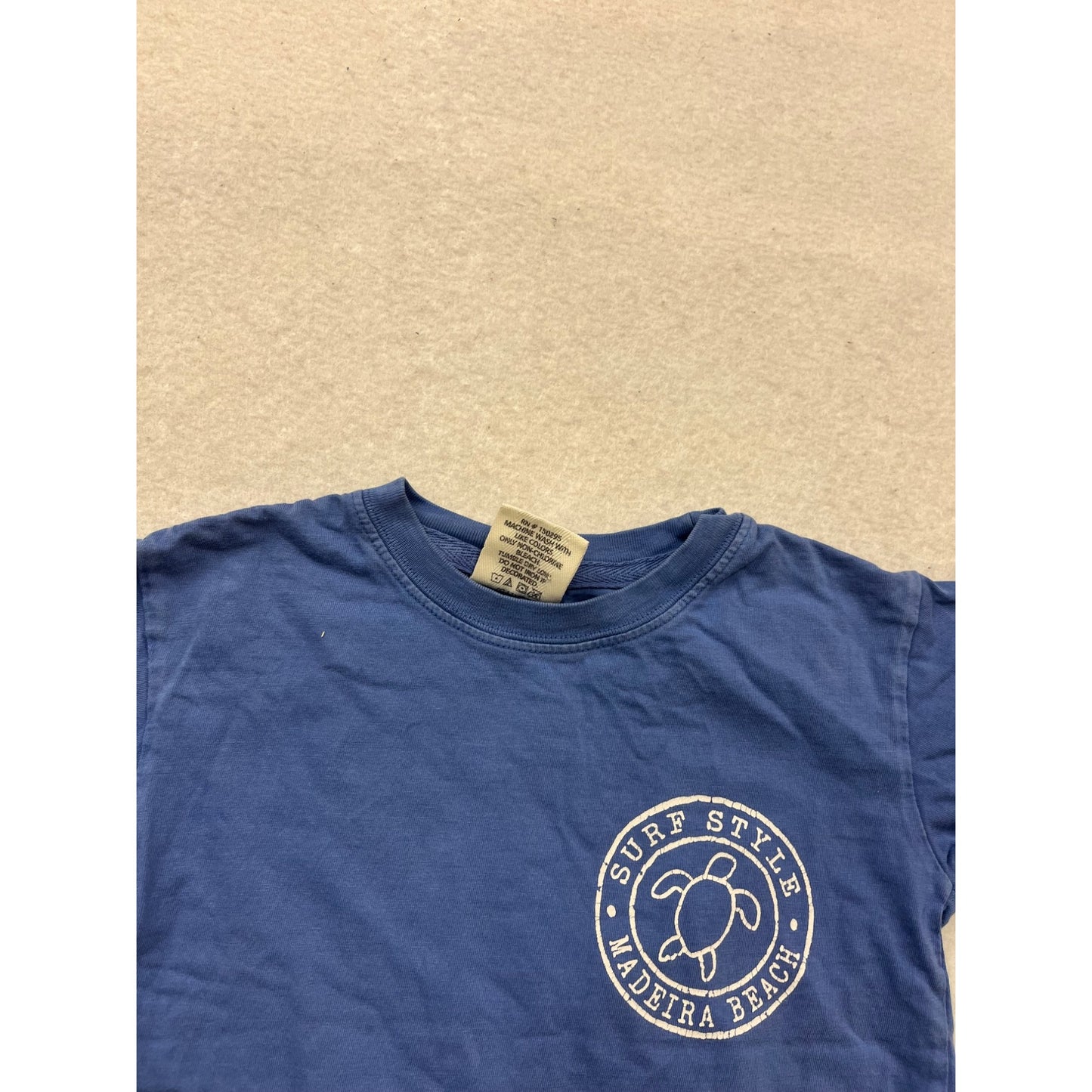 Surf Style Boys Blue T-Shirt Size XS Cotton Crew Neck #867A